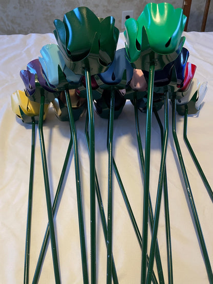 Painted Sheet Metal Rose