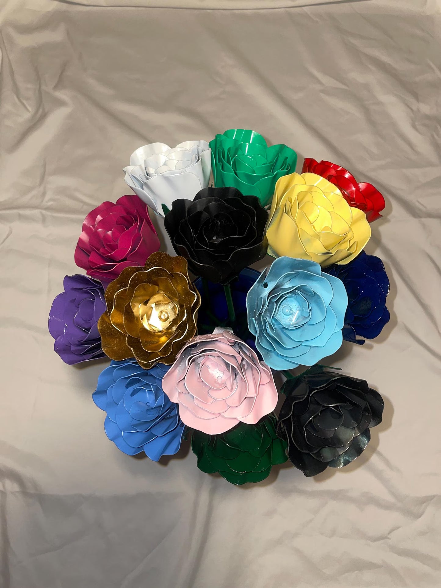 Painted Sheet Metal Rose