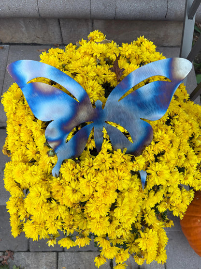 CNC Plasma Cut Butterfly lawn Ornament