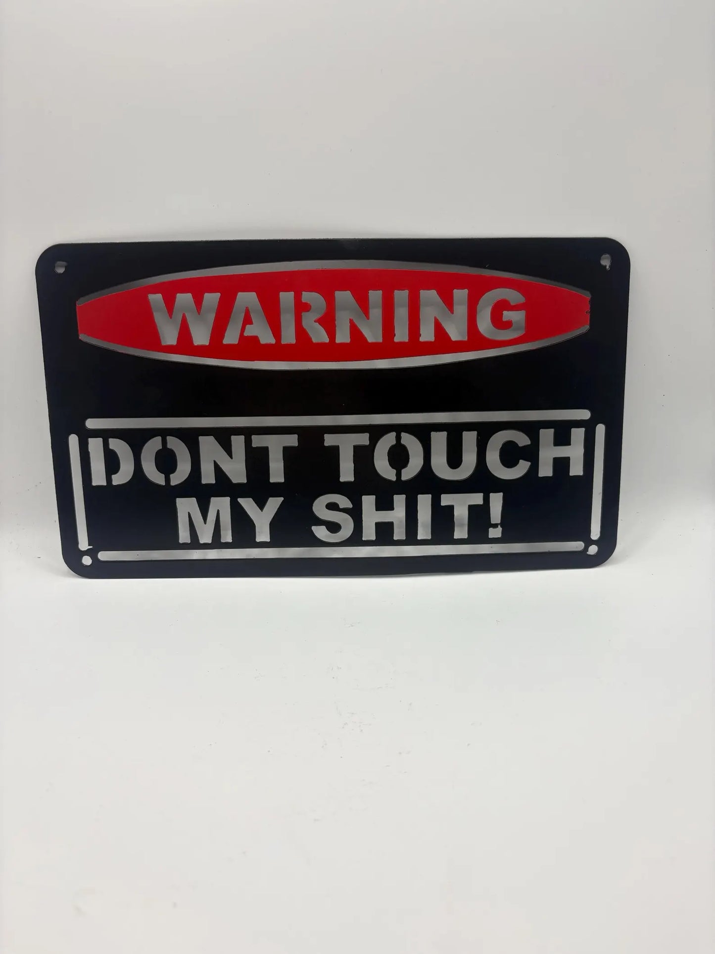 CNC Plasma Cut Warning Sign