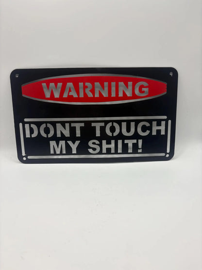 CNC Plasma Cut Warning Sign