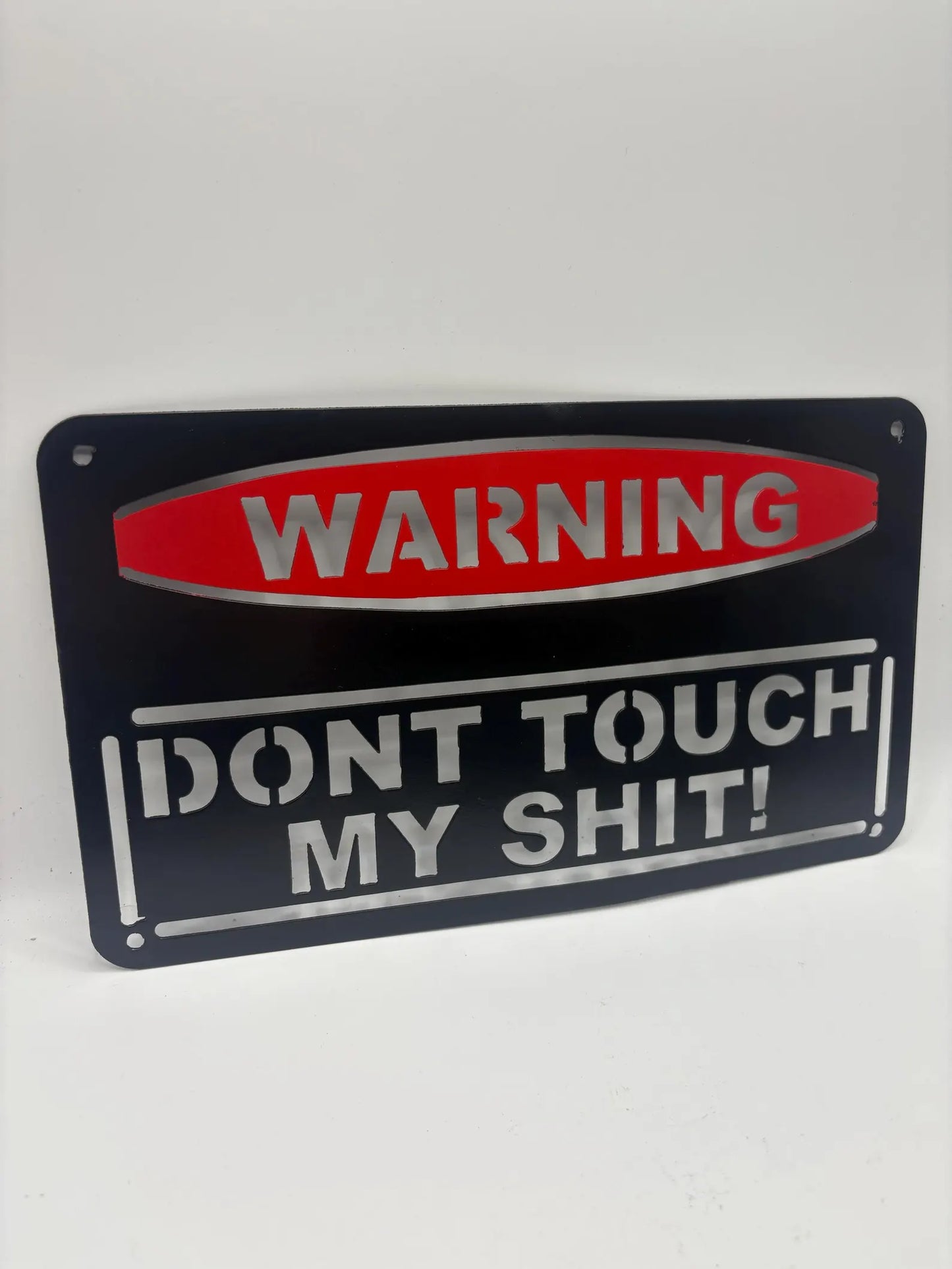CNC Plasma Cut Warning Sign