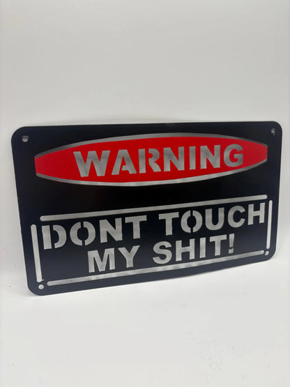 CNC Plasma Cut Warning Sign