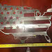 CNC Plasma Cut USA Flag Map