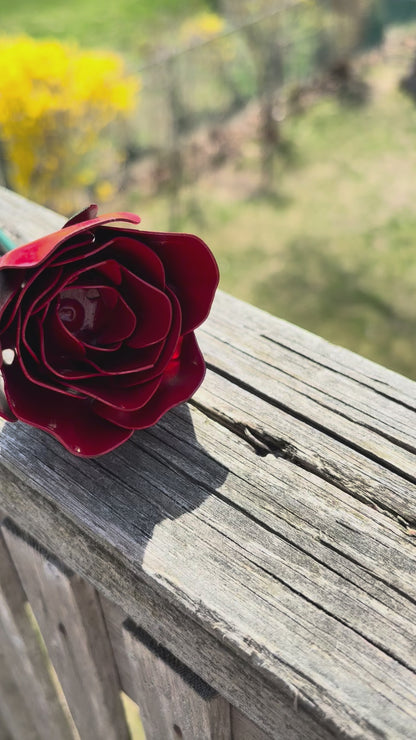 Painted Sheet Metal Rose