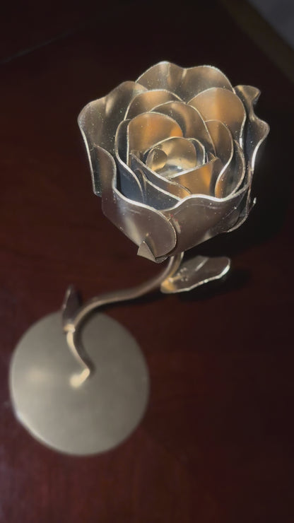 Freestanding Sheet Metal Rose